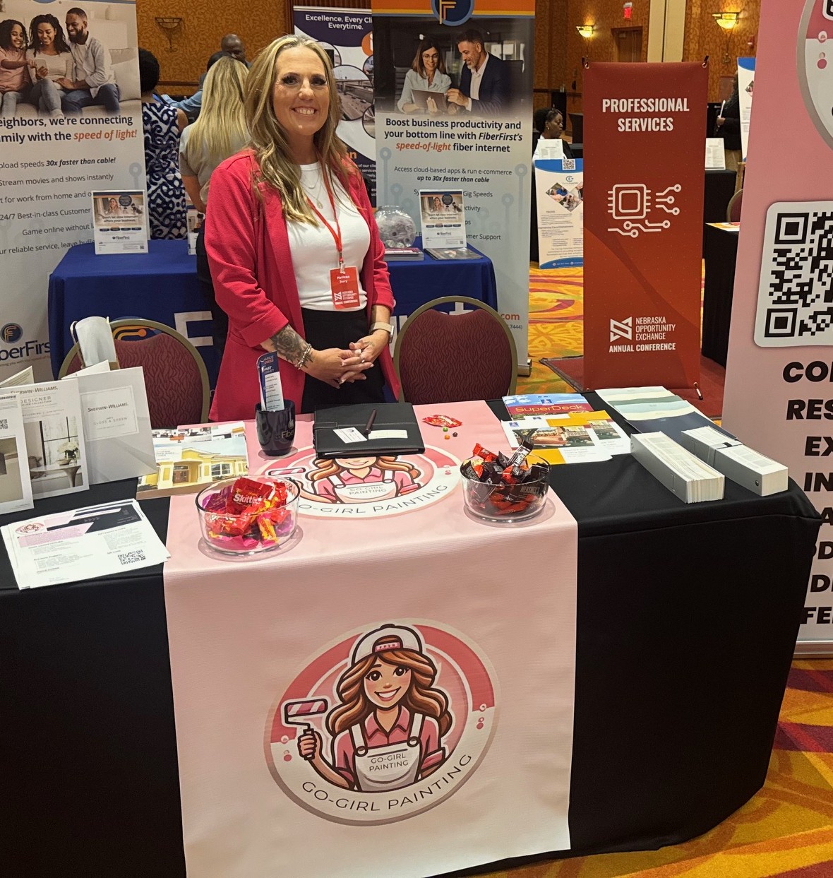 Missy, founder and owner of Go-Girl Painting, professional painter in Omaha Nebraska
